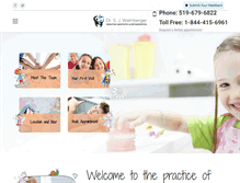 Tablet Screenshot of pediatricdentistry.ca